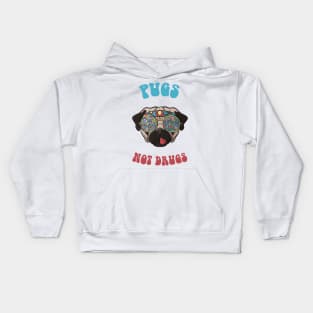 Pugs Not Drugs Kids Hoodie